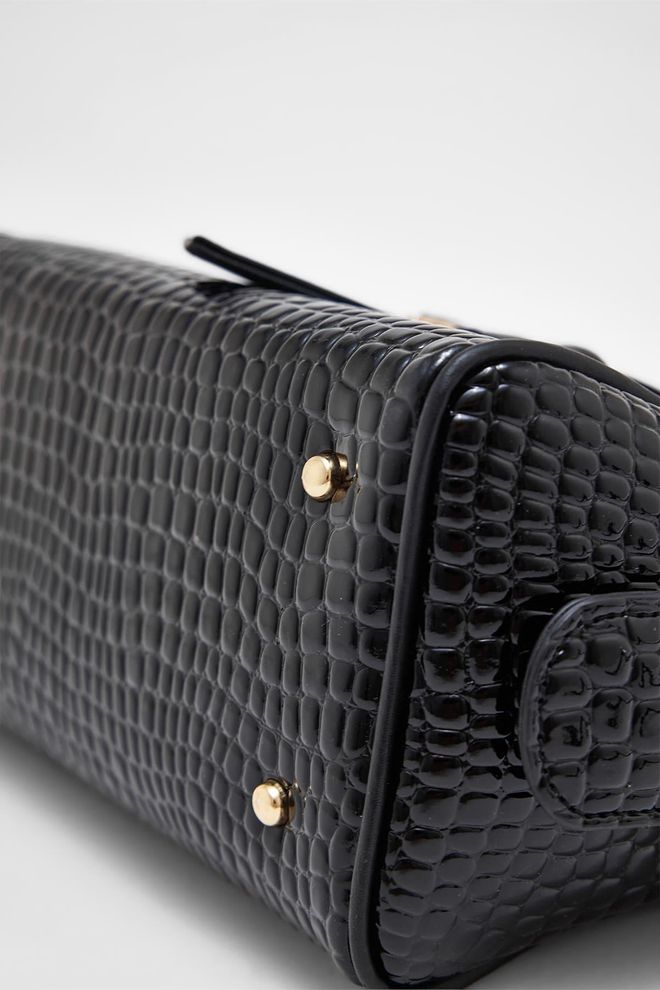 ARON Atelier Sophia Shiny Black Women's Handbag Wholesale Clothing 6