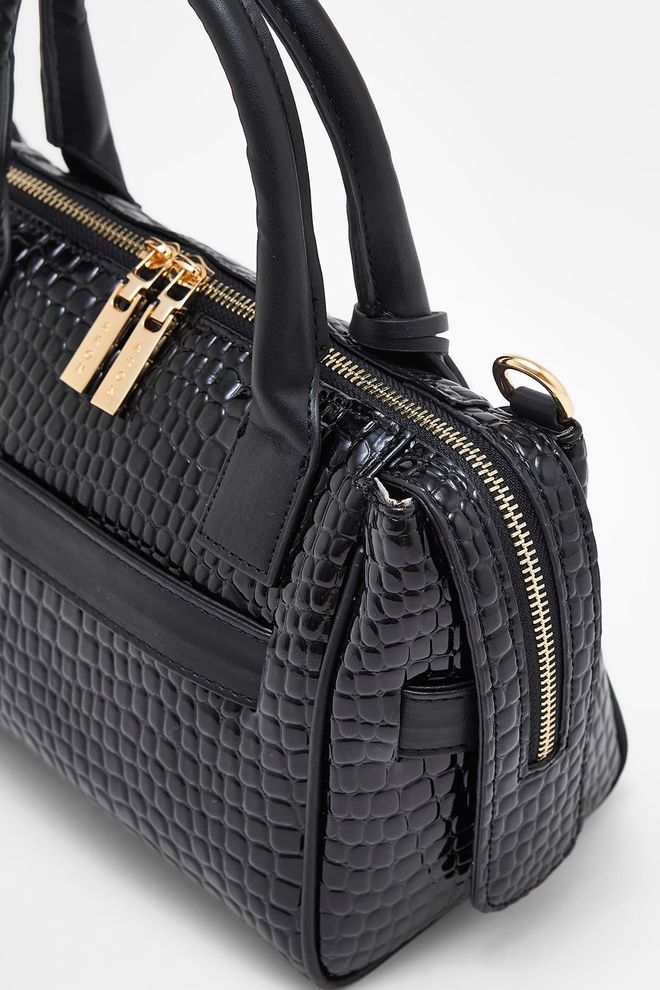 ARON Atelier Sophia Shiny Black Women's Handbag Wholesale Clothing 7