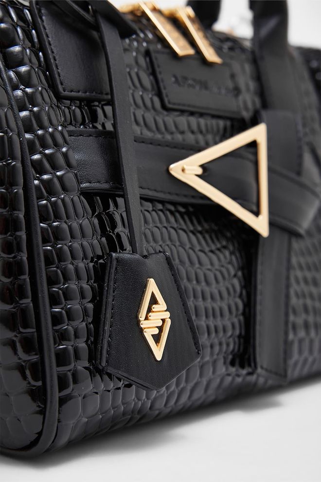 ARON Atelier Sophia Shiny Black Women's Handbag Wholesale Clothing 4