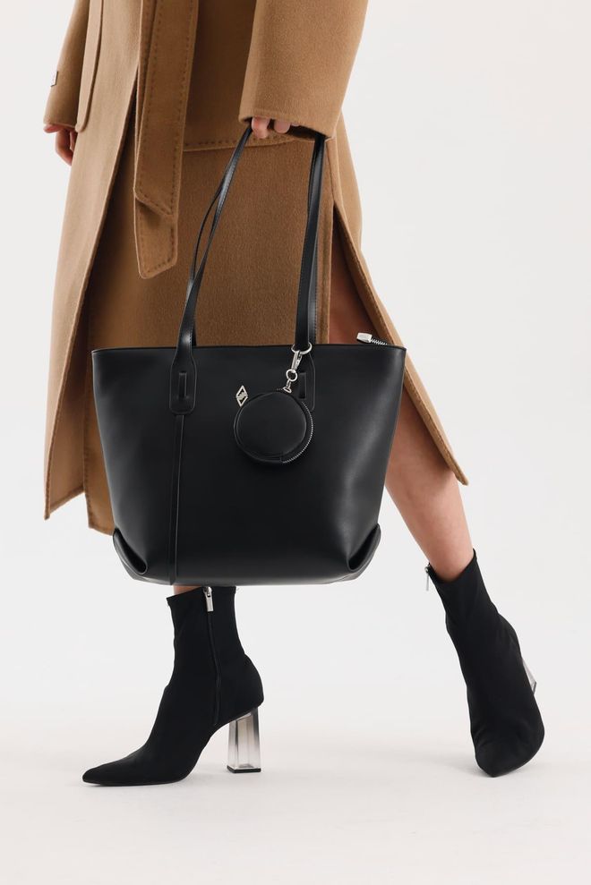 ARON Atelier Sac À Bandoulière Pour Femme En Cuir Souple Noir Veronika Vêtements en gros 0