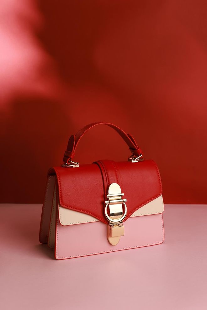 ARON Atelier Hope Red Triple Combination Women's Handbag Wholesale Clothing 0