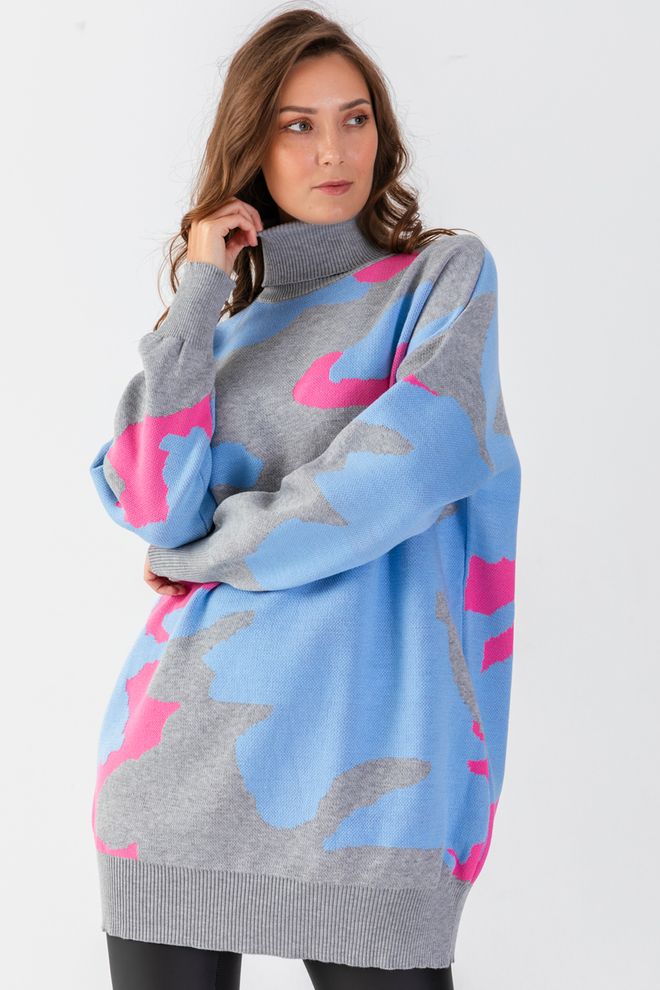 Ilia Jersey De Punto Con Estampado De Camuflaje Ropa al por mayor Modesto