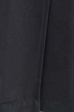 A wholesale clothing model wears all12924-zippered-comfortable-abaya-smoked, Turkish wholesale Abaya of Allday