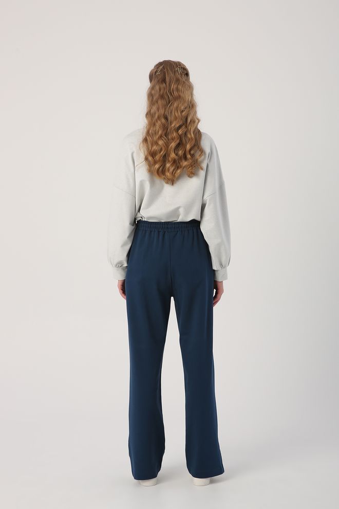 Allday Sweatpants Dark Petrol Color Wholesale Clothing Polyester