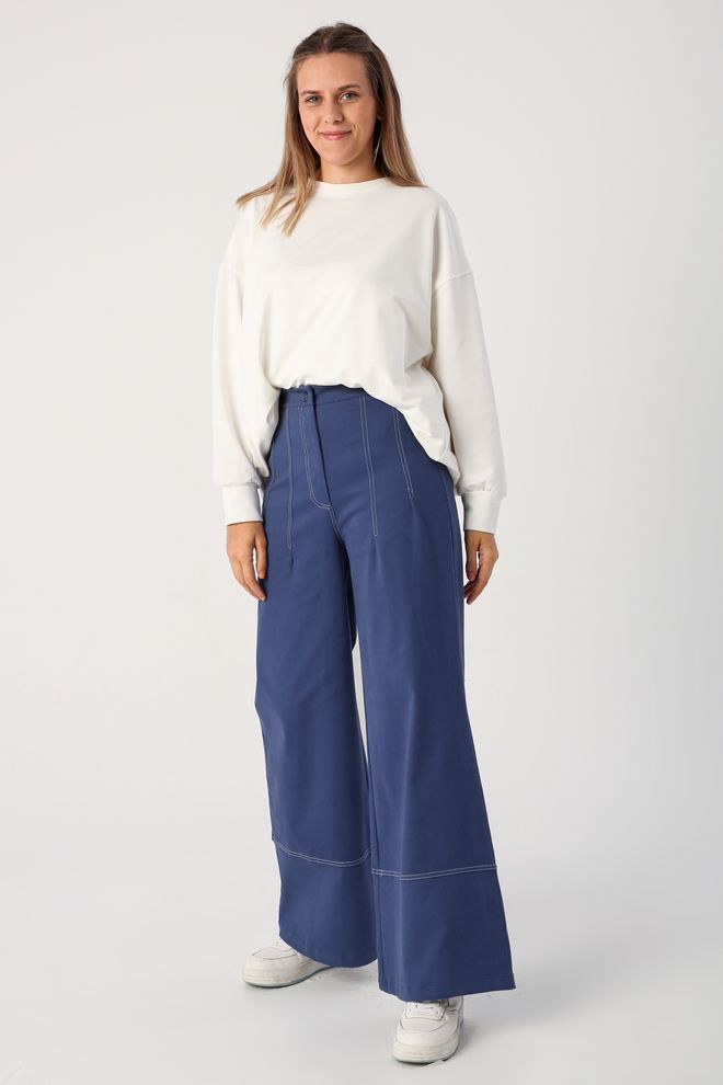 Allday Pants Blue Wholesale Clothing Fall