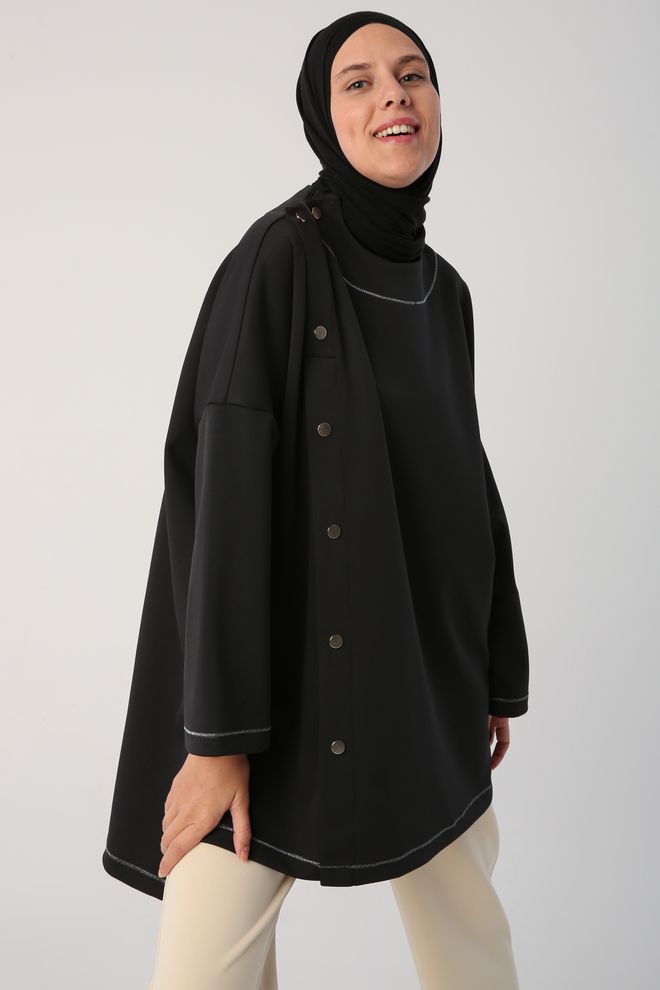 Allday Tunic Black Wholesale Clothing Winter