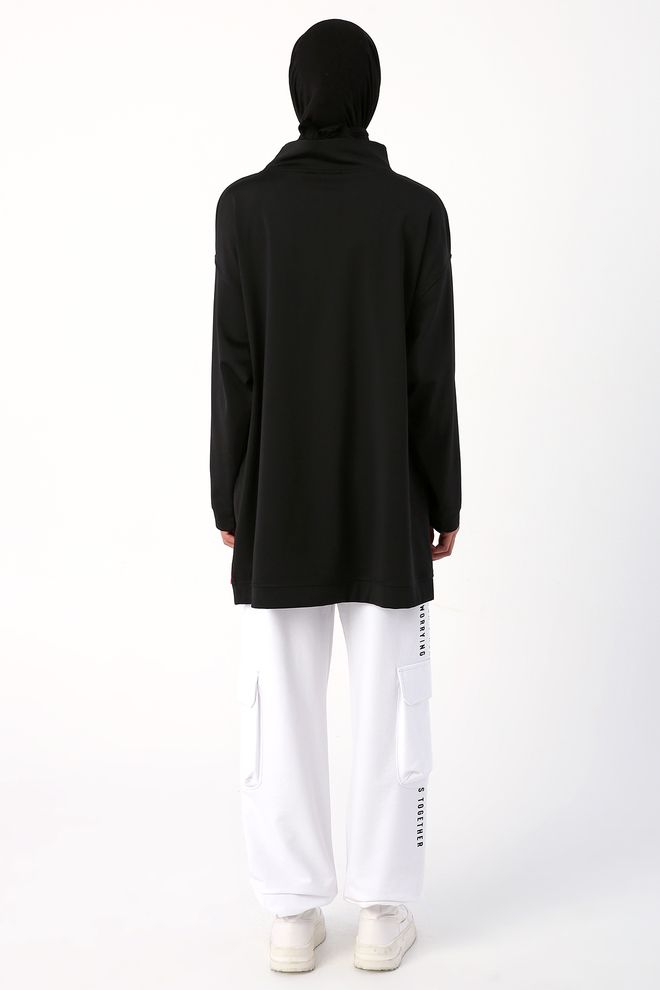 Allday Sweat Tunic Black Wholesale Clothing Lounge