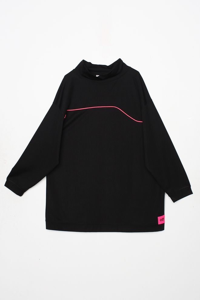 Allday Sweat Tunic Black Wholesale Clothing Winter