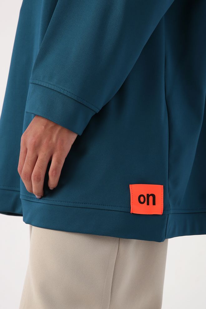 Allday Sweat Tunic Green Wholesale Clothing Winter