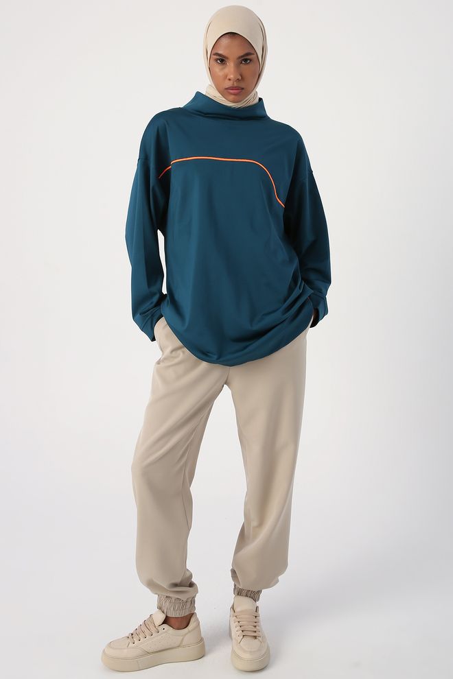 Allday Sweat Tunic Green Wholesale Clothing Dating