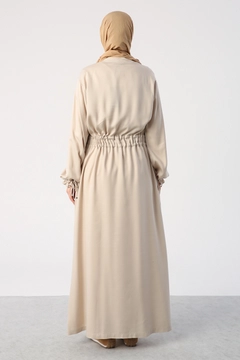 Un model de îmbrăcăminte angro poartă 47774 - Abaya - Stone Color, turcesc angro Abaya de Allday