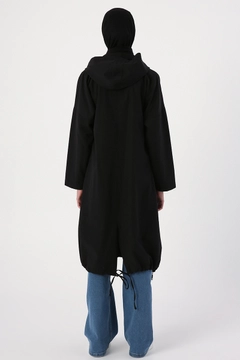Un model de îmbrăcăminte angro poartă 21945 - Trenchcoat - Black, turcesc angro Palton de Allday