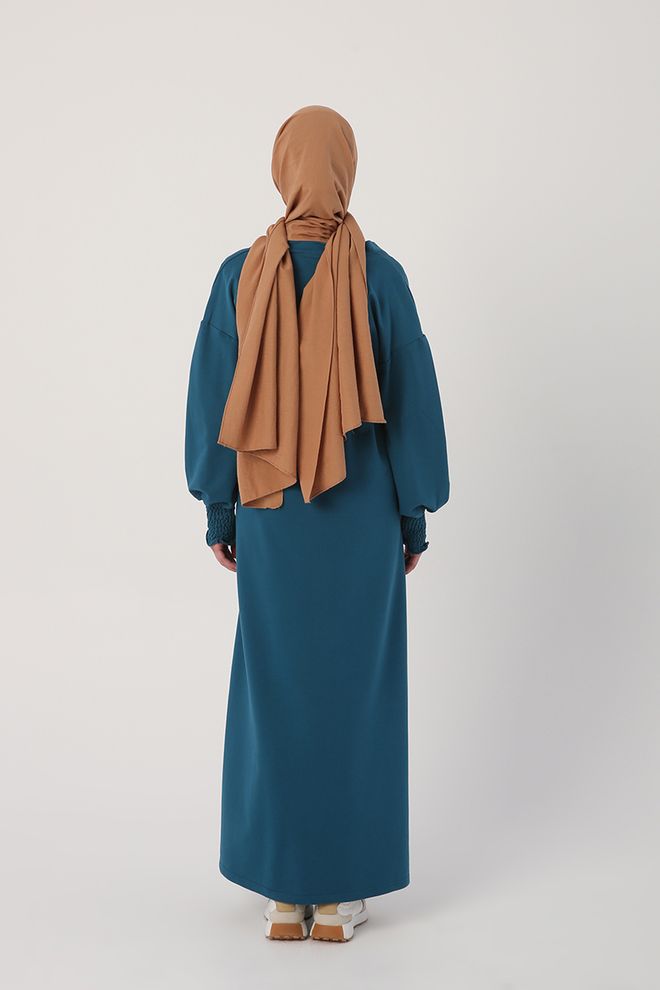 Allday Dress And Jacket Suit Light Petrol Color Wholesale Clothing Spring