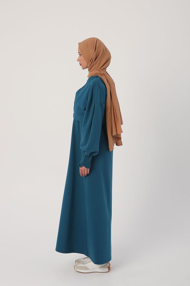 Allday Dress And Jacket Suit Light Petrol Color Wholesale Clothing 2