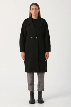 Veleprodajni model oblačil nosi 28185 - Jacket - Black, turška veleprodaja Jakna od Allday
