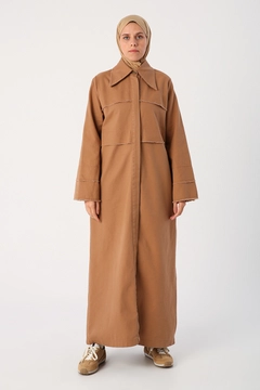 Veleprodajni model oblačil nosi 30399 - Abaya - Mink, turška veleprodaja Abaja od Allday