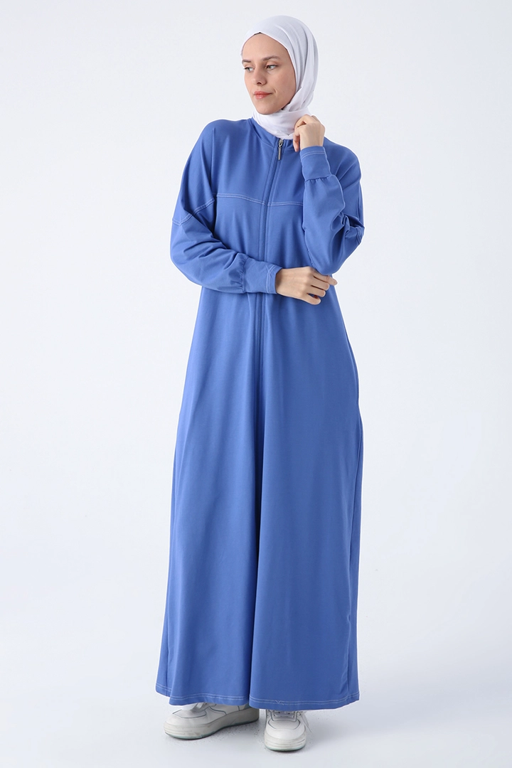 A wholesale clothing model wears ALL10442 - Abaya - Parliament, Turkish wholesale Abaya of Allday