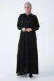 Een kledingmodel uit de groothandel draagt all10443-abaya-black, Turkse groothandel  van 