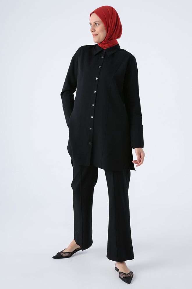 Ilia Traje Negro Ropa al por mayor Modesto