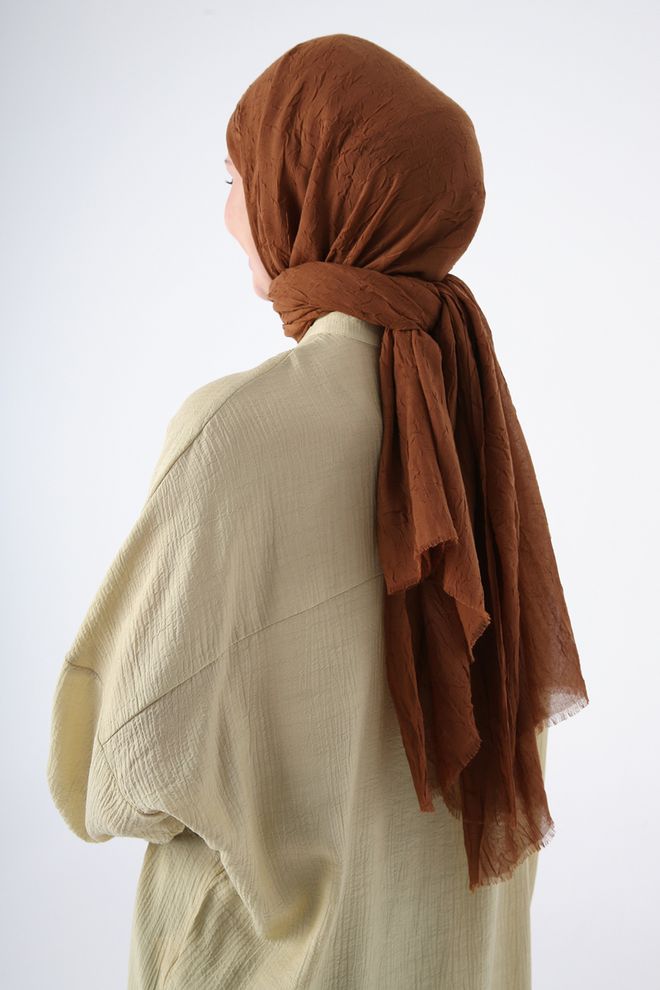 Velvet Bamboo Kraş Shawl Milk Coffee Wholesale Clothing Spring