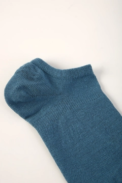A wholesale clothing model wears ALL11401 - Socks Set - Green Blue, Turkish wholesale Socks of Allday