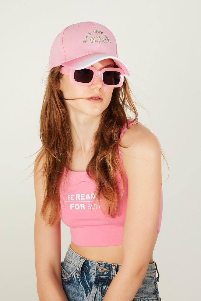 Axesoire Czapka Z Gradientowym Nadrukiem N.y.c Różowa Hurtowa sprzedaż odzieży 0