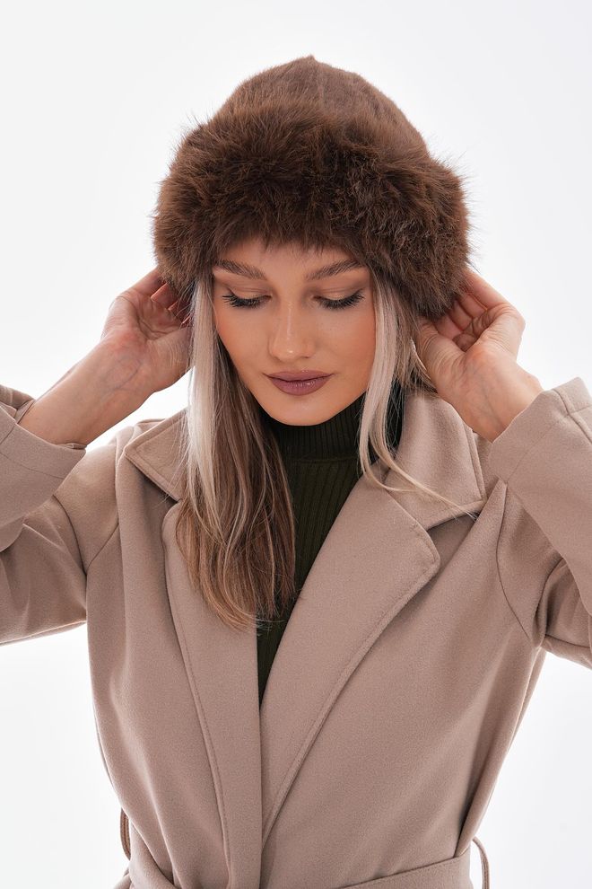 Axesoire Chapeau Kalpak Avec Intérieur En Polaire Marron Vêtements en gros 1
