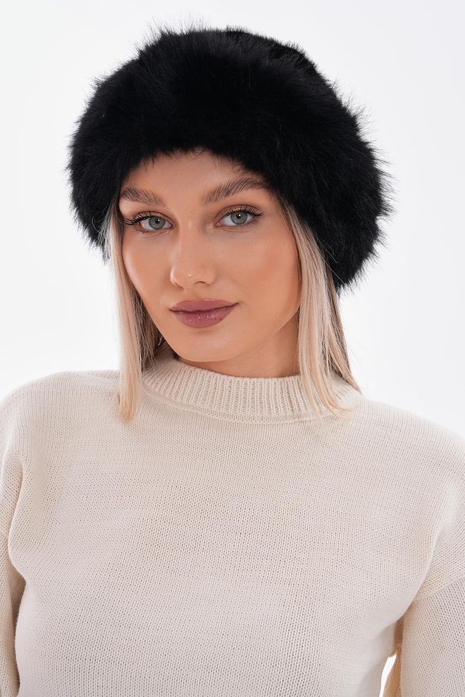 Axesoire Chapeau Avec Intérieur En Polaire Noir Vêtements en gros 1