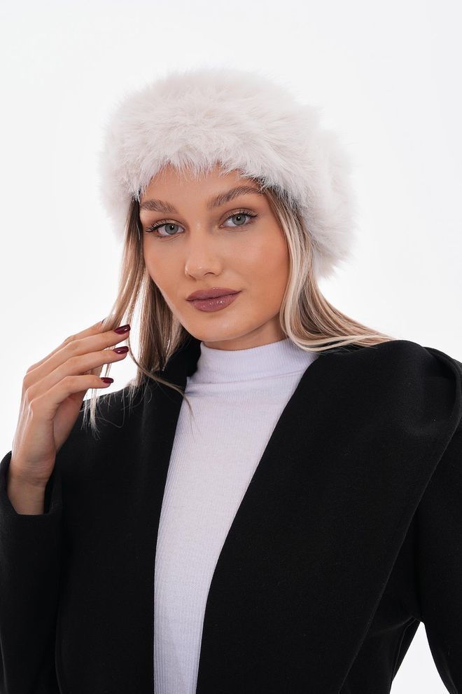 Axesoire Bonnet Kalpak Avec Intérieur Polaire Écru Vêtements en gros 3