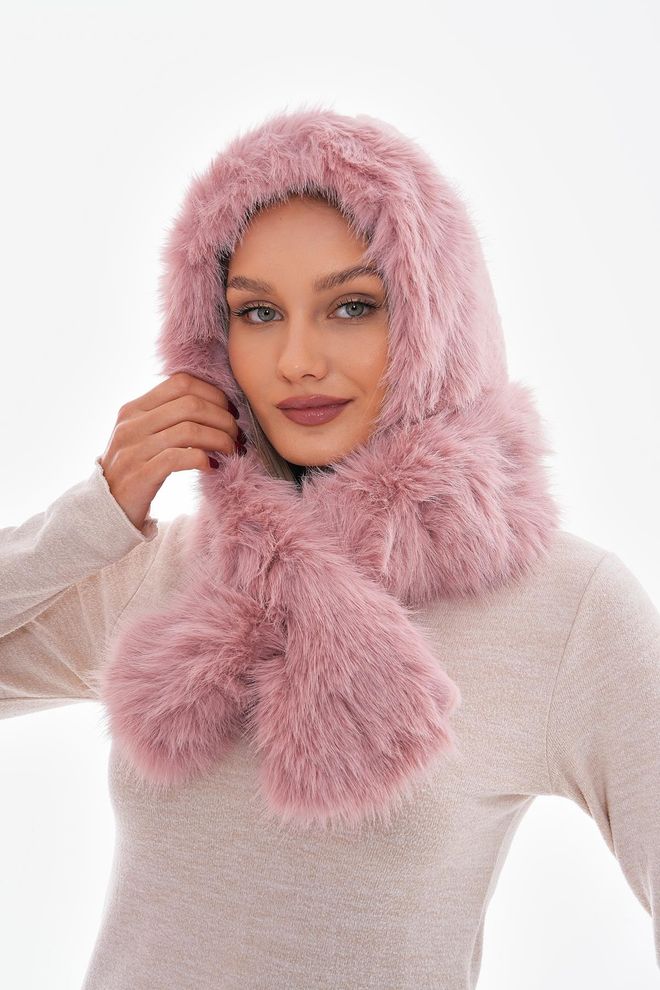 Axesoire Imitatiepluche Bont Nekband Sjaal Hoed Muts Roze Groothandel Kleding 0