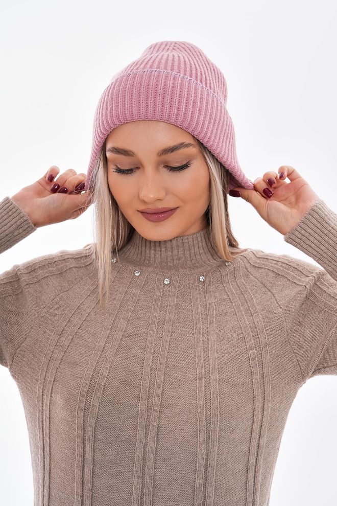 Axesoire Gebreide Baret Roze Groothandel Kleding 0