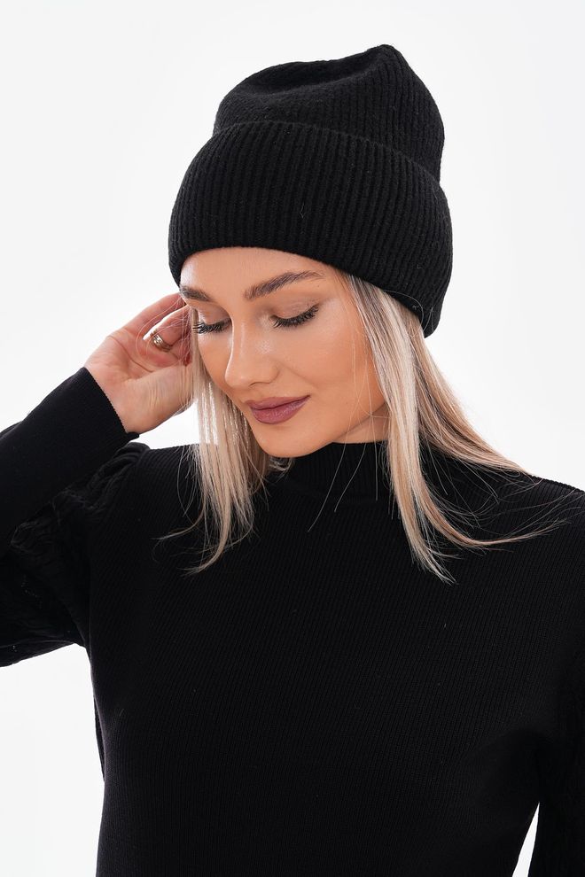 Axesoire Glittery Beret Black Wholesale Clothing 0