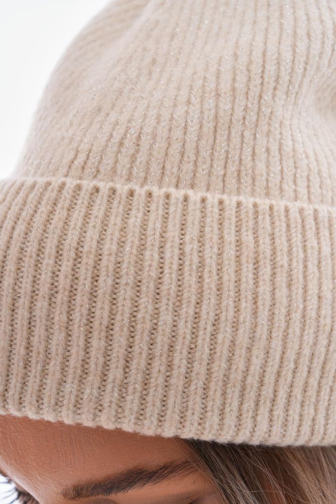 Axesoire Üzeri Simli Bere Bej Toptan Giyim 4