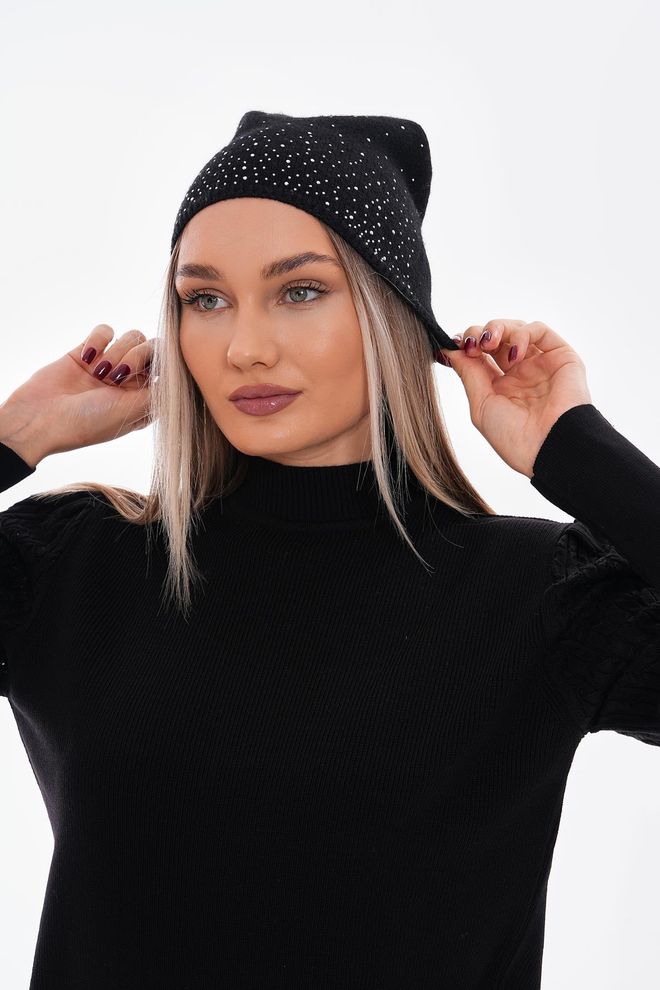 Axesoire Gorro Stone Negro Ropa al por mayor 0