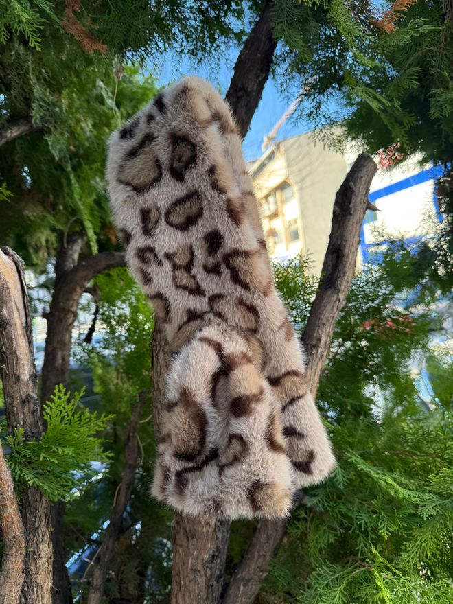 Axesoire Sciarpa Con Inserto In Peluche Leopardato Verde Abbigliamento all'ingrosso 0
