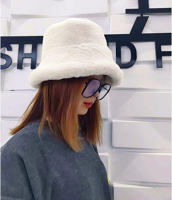 Axesoire Gorra De Felpa En Forma De Corazón Con Estampado De Mango Color Blanco Ropa al por mayor 0