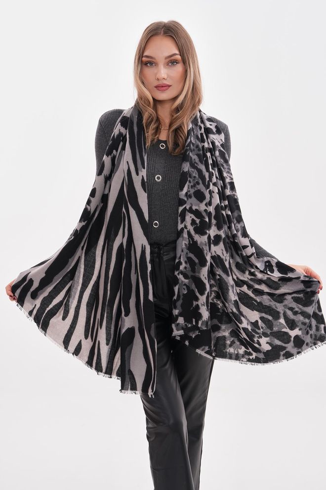 Axesoire Scialle Spesso Con Motivo A Serpente Nero Abbigliamento all'ingrosso 0