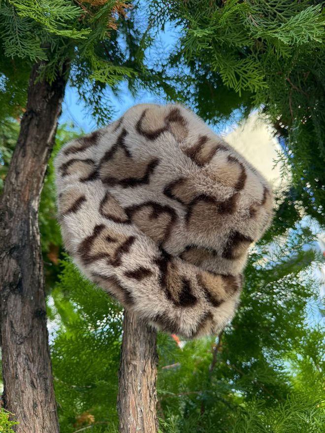 Axesoire Sombrero De Pescador De Felpa Con Estampado De Leopardo Color Verde Ropa al por mayor 0