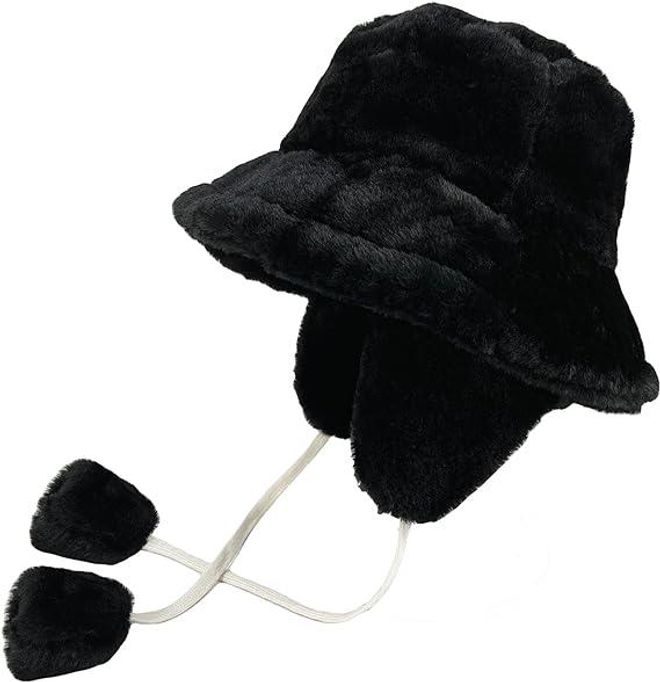 Axesoire Stringed Βελούδινο Καπέλο Pilot Beanie Μαύρο Χονδρικό εμπόριο ενδυμάτων 0
