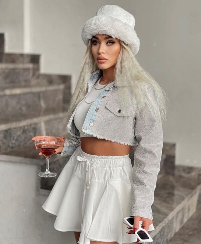 Axesoire Plyšová čiapka Kalpak biela Veľkoobchod s oblečením 2