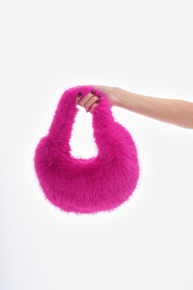 Axesoire Plush Bag Fuchsia Wholesale Clothing 4