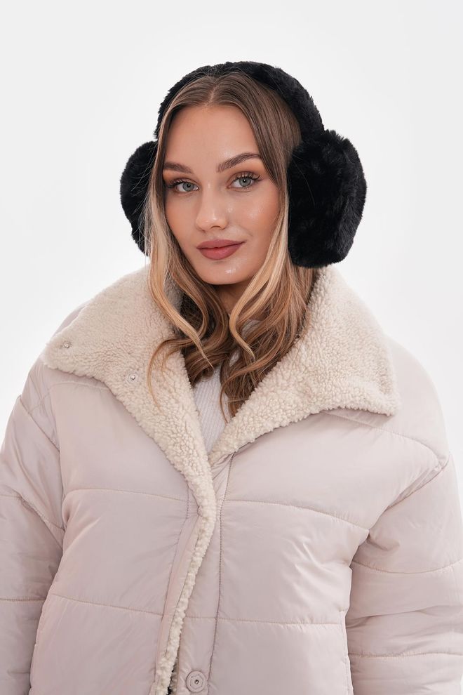 Axesoire Λούτρινα Ακουστικά Μαύρο Χονδρικό εμπόριο ενδυμάτων 2