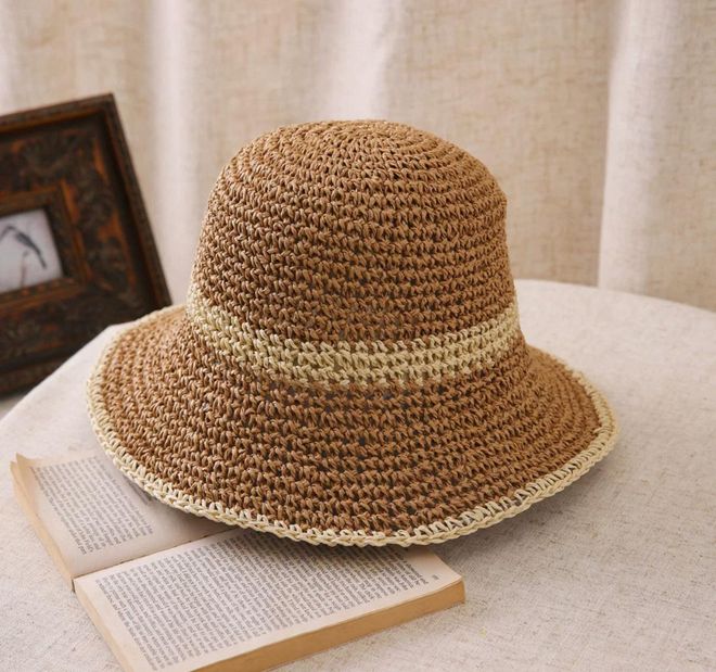 Axesoire Ręcznie Dziana Czapka Ze Słomy Camel Hurtowa sprzedaż odzieży 0