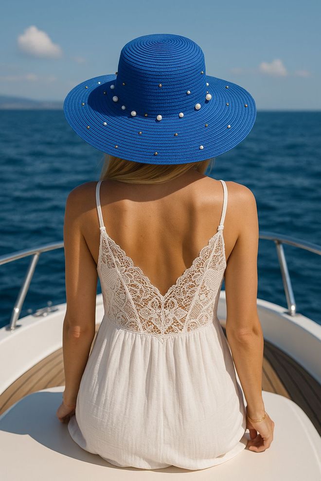 Axesoire Blauw Casual Elegant Boho Hoed Groothandel Kleding Casual