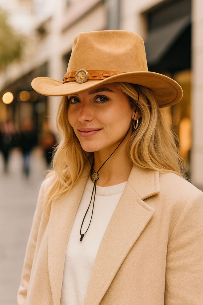 Axesoire Cappello Western Casual Marrone Abbigliamento all'ingrosso Casuale