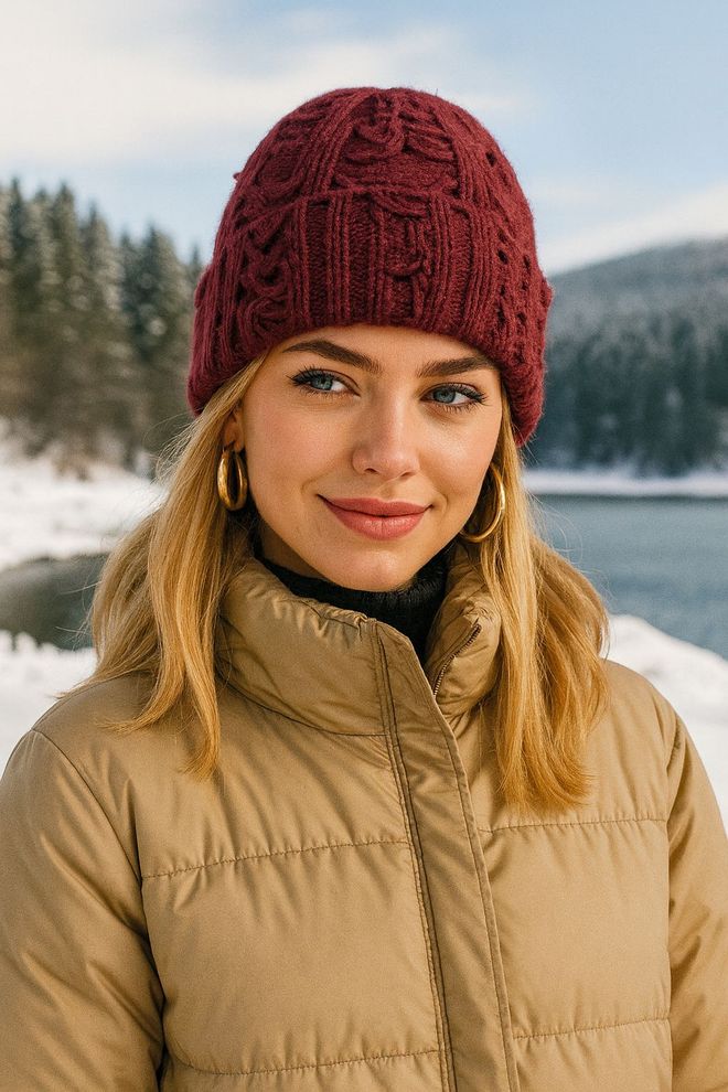 Axesoire Baretka Bordová Neformálny Vintage Elegantný Štýl Veľkoobchod s oblečením Neformálny