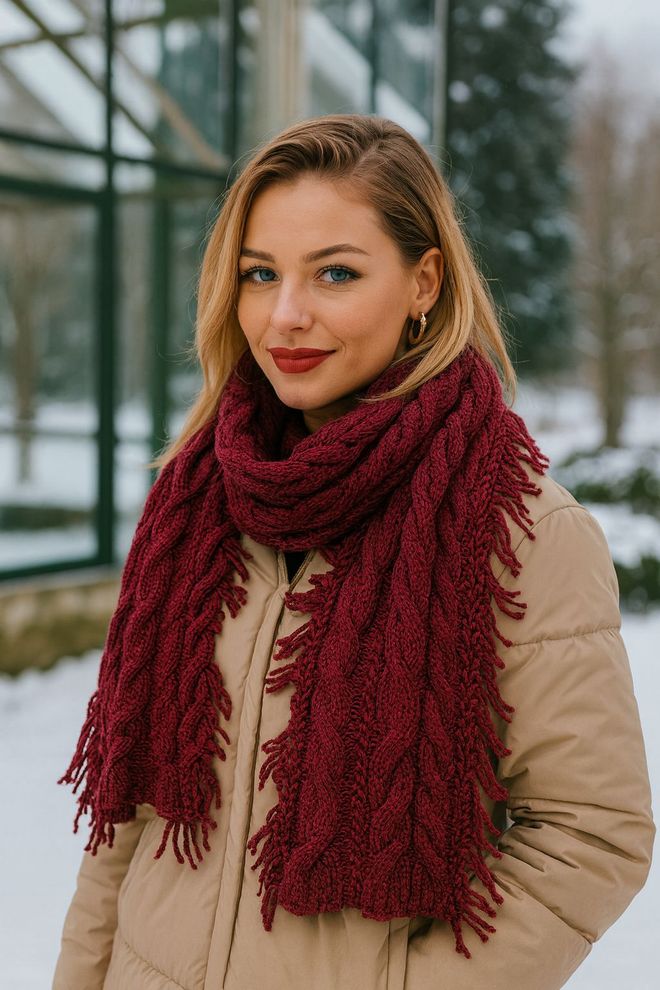 Axesoire Pléd Bordová Neformálny Elegantný Boho Vintage Retro Veľkoobchod s oblečením Neformálny