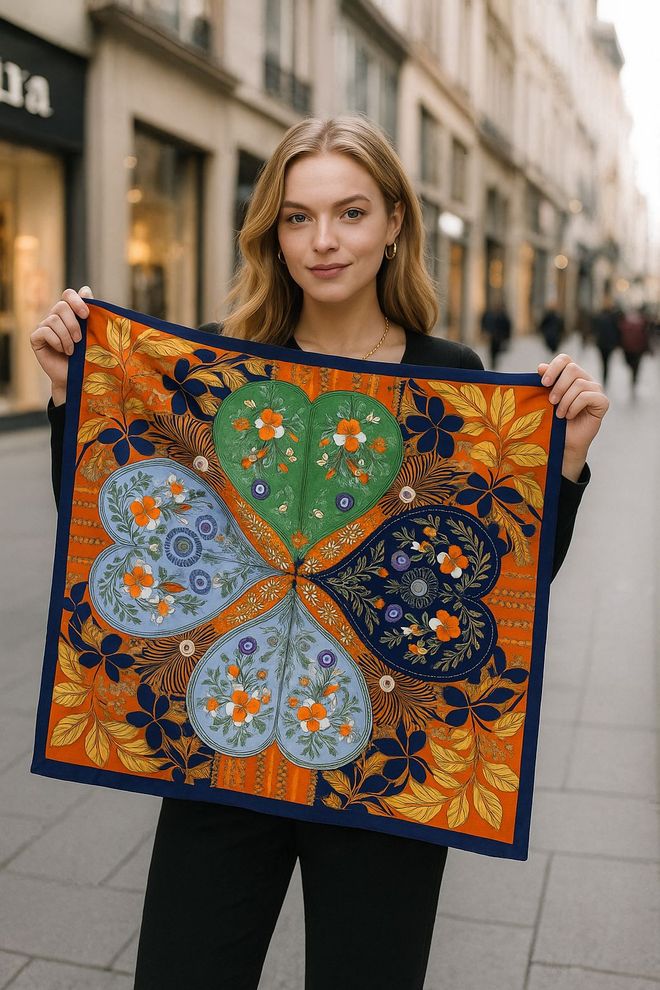 Axesoire Orange Boho Halstuch Großhandelskleidung Lässig