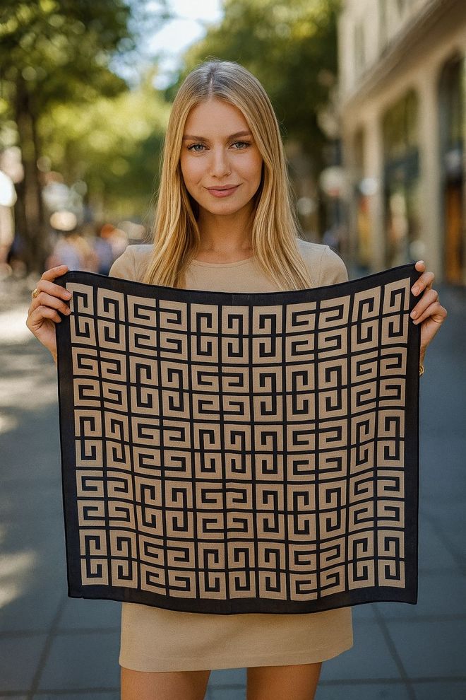 Axesoire Beige Elegantes Halstuch Großhandelskleidung Lässig