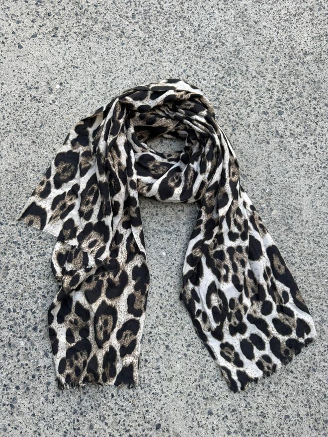 Axesoire Xale Grosso Com Estampa De Leopardo Mink Roupas por atacado 3